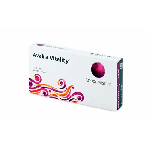 Контактные линзы CooperVision Avaira Vitality toric., R 8,5, D -3,75, CYL: -2,25, AХ: 120, бесцветный, 1 уп. купить за 2543 руб, фото