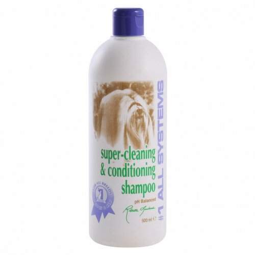 Шампунь -кондиционер #1 All Systems Super Cleaning&Conditioning Shampoo суперочищающий для кошек и собак , 500 мл , 500 г фотография