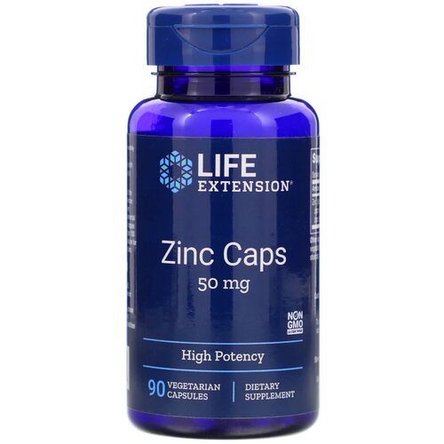 Капсулы Life Extension Zinc Caps, 70 г, 100 мл, 90 шт. фотография