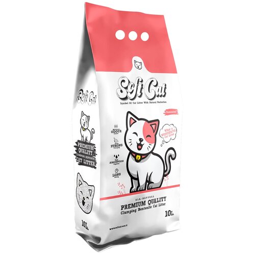 ​​​​​​Наполнитель для кошек Soft Cat, комкующийся без запаха 10 л купить за 1410 руб, фото