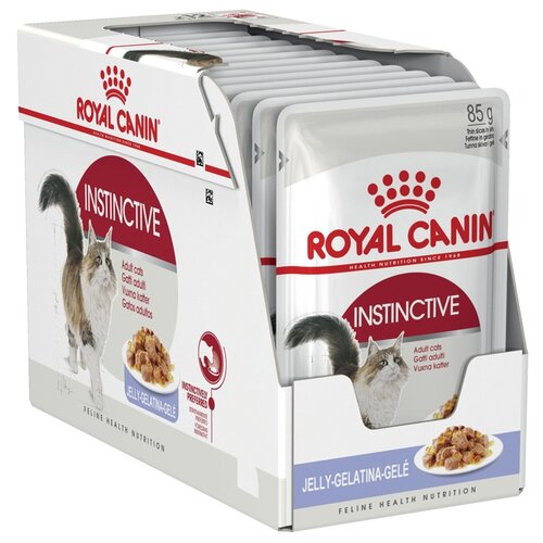 Влажный корм для кошек Royal Canin Instinctive 12 шт. х 85 г (кусочки в желе) купить за 1599 руб, фото