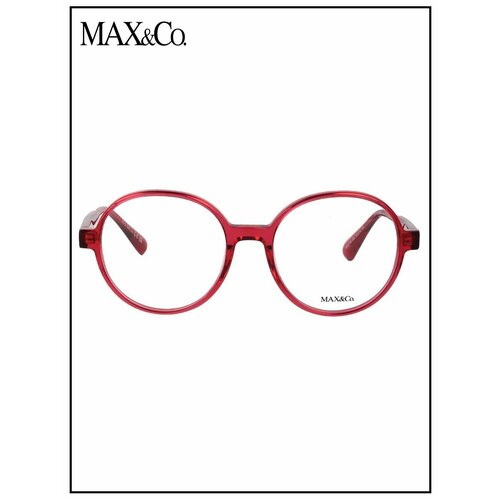 Оправа для очков женская MAX & Co 5108 066 53, розовая, круглая, пластик фотография