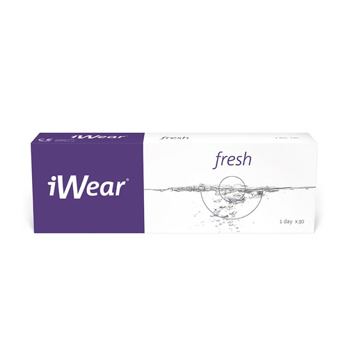 Контактные линзы iWear Fresh, 30 шт., R 8,7, D -2,25 купить за 2390 руб, фото