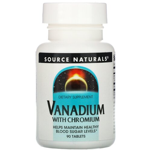 Vanadium with Chromium (Ванадий с хромом) 90 таблеток (Source Naturals) фотография