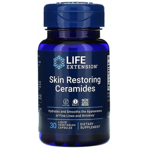 Life Extension Skin Restoring Ceramides (Восстанавливающие кожу керамиды) 30 liquid vegetarian capsules фотография