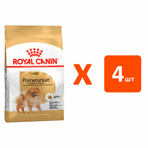 ROYAL CANIN POMERANIAN ADULT для взрослых собак померанский шпиц NEW 0,5 кг х 4 шт фотография