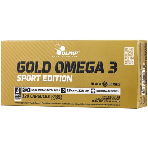 Gold Omega 3 Sport Edition капс., 300 г, 120 шт. фотография