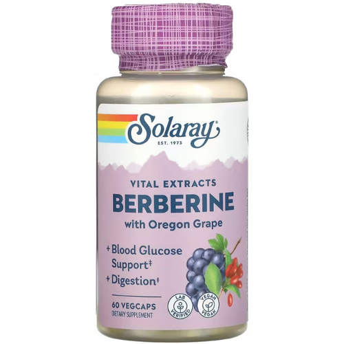 Solaray Berberine with Oregon Grape Vital Extracts 60 вег капсул (Solaray) фотография