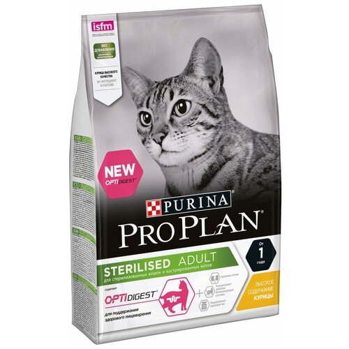 PURINA PRO PLAN PURINA PRO PLAN Sterilised для стерилизованных кошек с курицей (3 кг) фотография