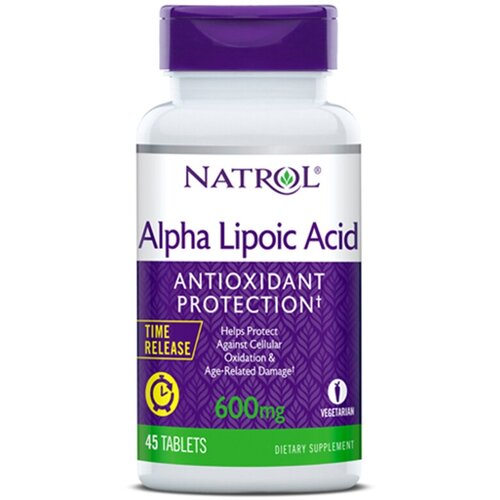 Natrol Alpha Lipoic Acid Time Release таб. пролонг. высв., 600 мг, 50 г, 45 шт. фотография