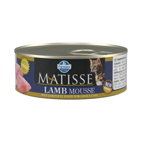 FARMINA Консервы мусс для кошек MATISSE CAT MOUSSE LINE ягнёнок 5775 | Matisse Cat Mousse Line Lamb 0,085 кг 41123 (10 шт) фотография