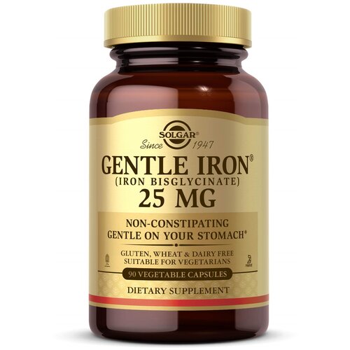 Gentle Iron (Iron Bisglycinate) капс., 25 мг, 90 шт. фотография