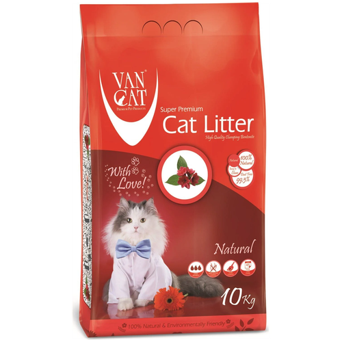 Комкующийся наполнитель Van Cat Natural, 10л, 1 шт. фотография