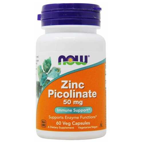 Zinc Picolinate капс., 50 мг, 100 мл, 55 г, 60 шт. купить за 837 руб, фото