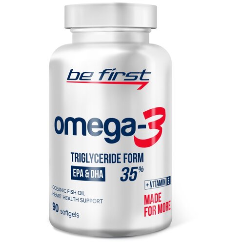 Be First Omega-3 + Vitamin E капс., 120 г, 90 шт. фотография