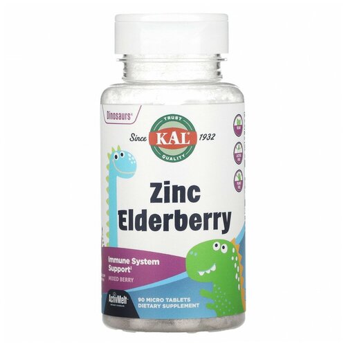 Zinc Elderberry ActivMelt (Цинк и Бузина) 90 таблеток (KAL) фотография