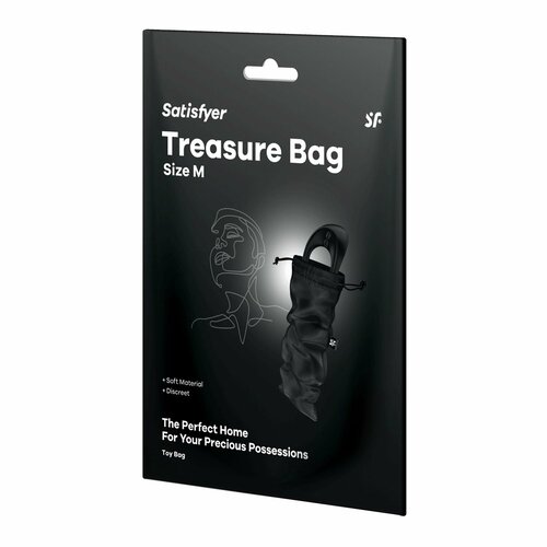 Черный мешочек для хранения игрушек Treasure Bag M фотография