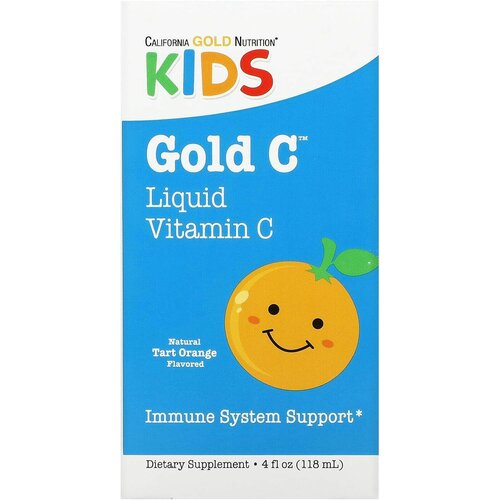 California Gold Nutrition Children's Liquid Gold Vitamin C фл., 118 мл, 0.1 г фотография