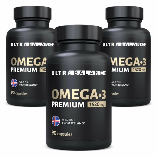 Омега 3 рыбий жир UltraBalance Omega-3 витамины для женщин и мужчин капсулы 1620 мг 270шт купить за 6065 руб, фото