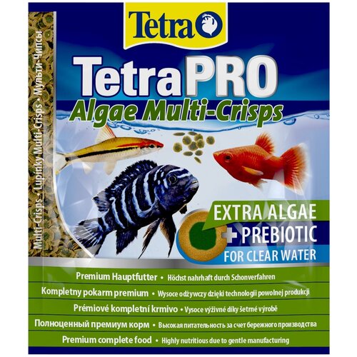 Tetra TetraPro Algae Multi-Crisps корм для всех видов рыб в чипсах, 12 г купить за 283 руб, фото