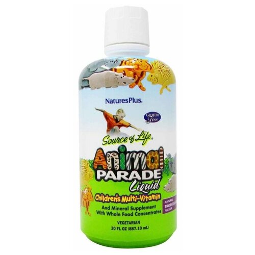 Natures Plus Animal Parade Childrens Multi-Vitamin 887 ml / Энимал Парад Детские Мультивитамины фотография