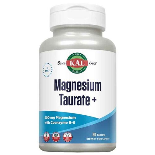 Таблетки KAL Magnesium Taurate+, 250 мл, 400 мг, 90 шт. фотография