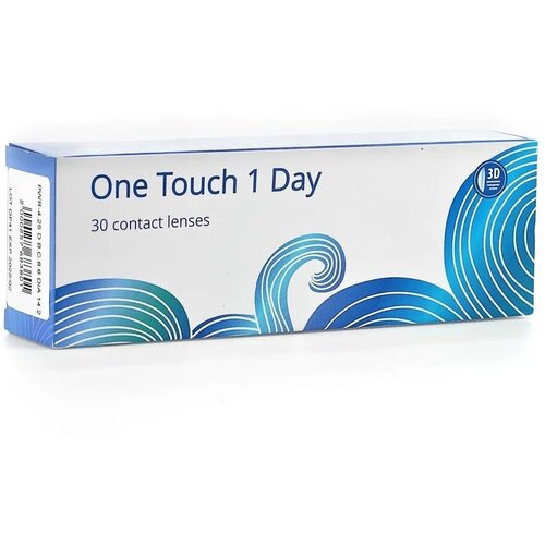 Контактные линзы OKVision One Touch 1 Day, 30 шт., R 8,6, D -2,25, 1 уп. фотография