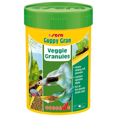 Sera корм для гуппи Guppy gran, 250 мл, 120 г фотография