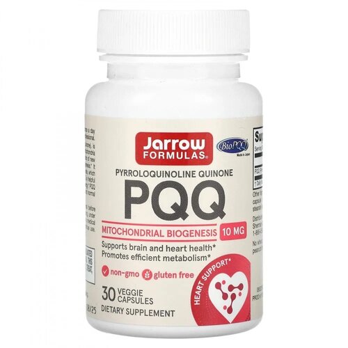 Капсулы Jarrow Formulas PQQ (пирролохинолинхинон), 20 г, 20 мл, 30 шт. фотография