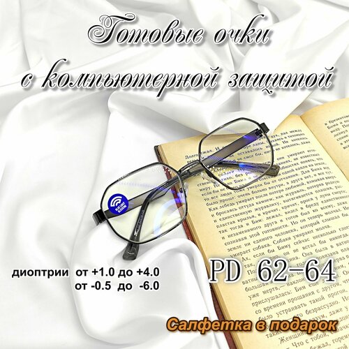 Компьютерные готовые очки с UV защитой +0.75 купить за 2239 руб, фото