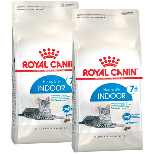 ROYAL CANIN INDOOR 7+ для пожилых кошек старше 7 лет живущих дома (1,5 + 1,5 кг) фотография