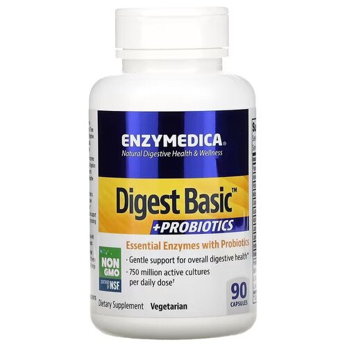 Enzymedica Digest Basic + Probiotics + Пробиотики (с пробиотиками) 90 капс фотография