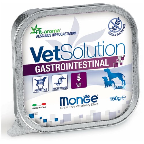 Monge VetSolution Dog Gastrointestinal влажная диета для собак Гастроинтестинал 12 x 150 г фотография