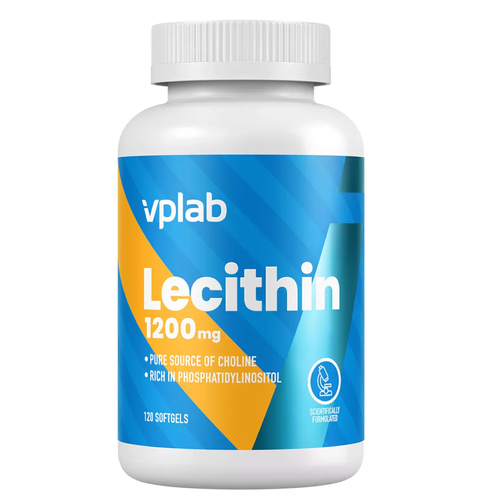 VPLab Lecithin капс., 1200 мг, 250 г, 120 шт. купить за 1539 руб, фото