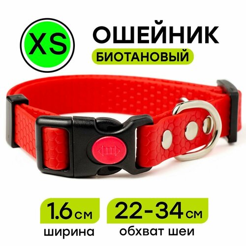 Ошейник из биотана 22-34 см (XS), 16 мм, Woofy 