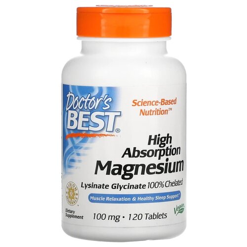 High Absorption Magnesium таб., 100 мг, 0.6 мл, 207 г, 120 шт. фотография