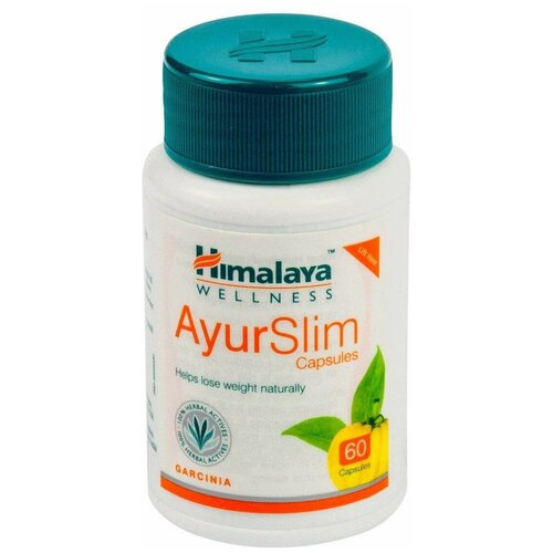 Аюрслим для похудения (Ayurslim Himalaya) AyurSlim для снижения веса, улучшает обмен веществ, детокс, расщепляет жиры, 60 капс. фотография