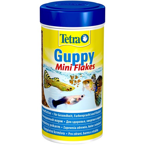 Корм для рыб Tetra Guppy Mini Flakes 250мл мини-хлопья фотография