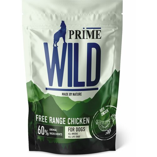 Сухой корм PRIME WILD GF FREE RANGE для щенков и собак всех пород, с курицей 500гр фотография