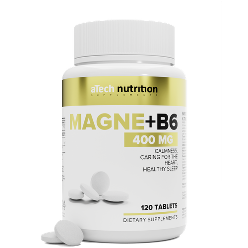 Магний +В6 / MAGNE+ В6 aTech nutrition 120 таблеток фотография