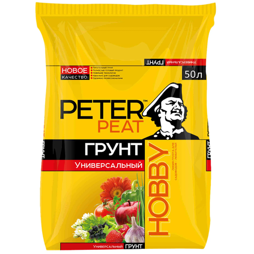 Грунт PETER PEAT линия Hobby универсальный, 50 л, 20 кг фотография