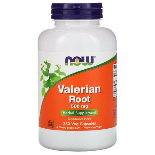 Капсулы NOW Valerian Root, 290 г, 500 мг, 250 шт. фотография