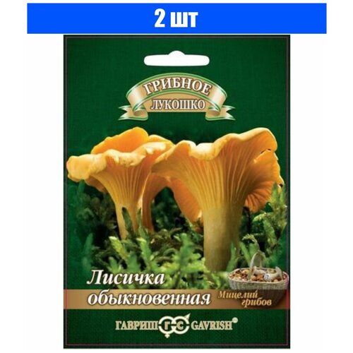 Мицелий грибов Гавриш Грибное лукошко Лисички на зерновом субстрате 15 мл, 2 уп. фотография