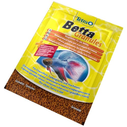 Сухой корм  для  рыб, ракообразных Tetra Betta Granules, 5 г2 шт. в уп. фотография