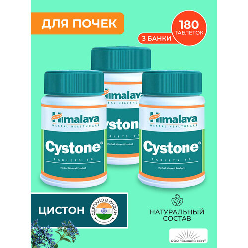 Таблетки Цистон Хималая (Cystone Himalaya) против цистита, мочекаменной болезни и инфекций, 3х60 таб. фотография