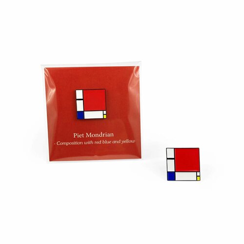 Значок металлический / Little Pins / Piet Mondrian / Картины / Искусство фотография