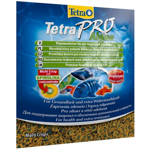 Сухой корм  для  рыб, ракообразных Tetra TetraPro Algae, 18 мл, 12 г купить за 249 руб, фото