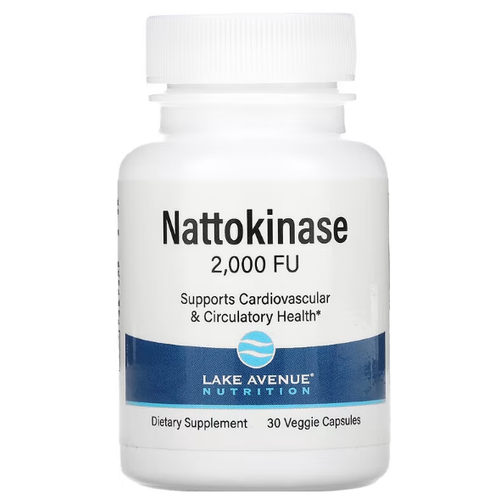 Lake Avenue Nutrition Nattokinase Proteolytic Enzyme (Наттокиназа протеолитический фермент) 2000FU 30 капсул фотография