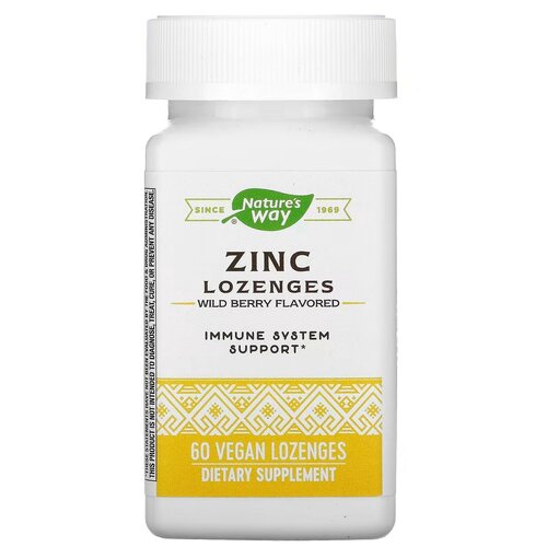 Пастилки Nature's Way Zinc, 120 г, 60 шт. фотография