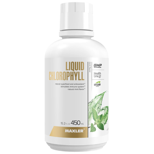 MAXLER Liquid Chlorophyll фл., 450 мл, 450 г, мята купить за 1149 руб, фото